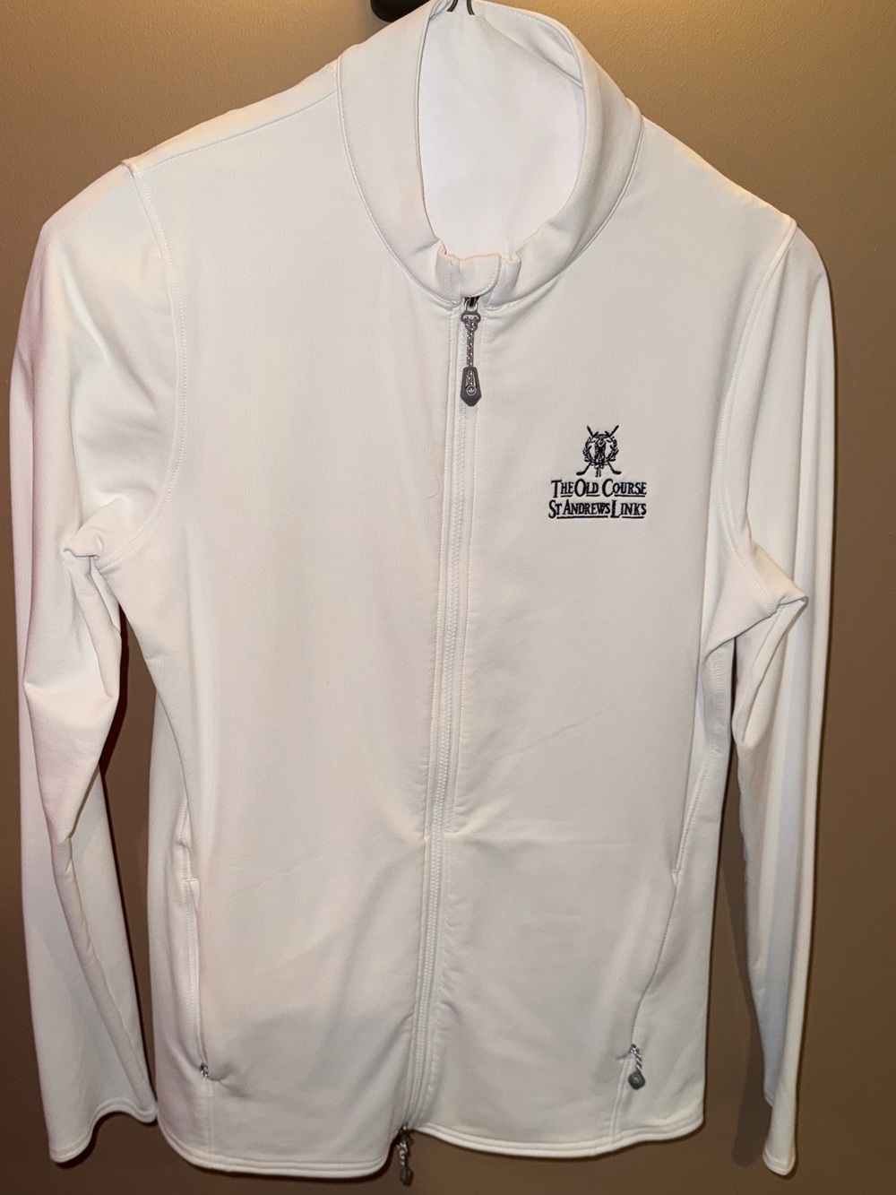 Peter Millar White Full-Zip Utility Jacket